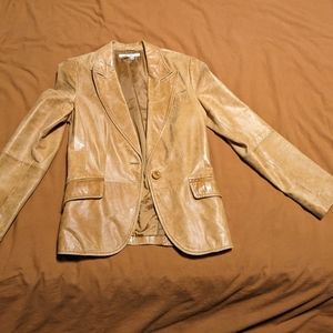 Leather zara blazer y2k style